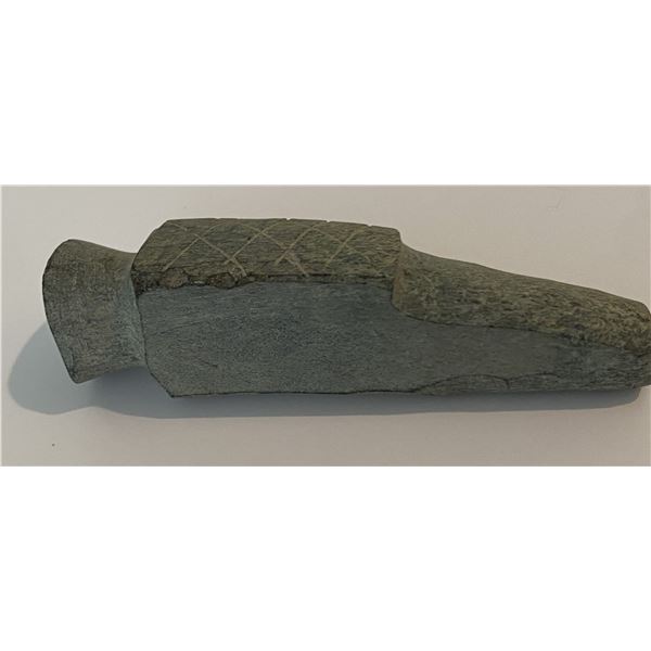 Antique Native American Cherokee Tribe engraved birdhead fishing Net sinker