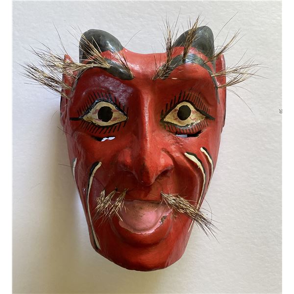 Guerrero Michoacán Mexico Red Diablo Ritual Dance Mask