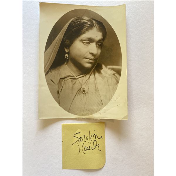 Sarojini Naidu Autograph