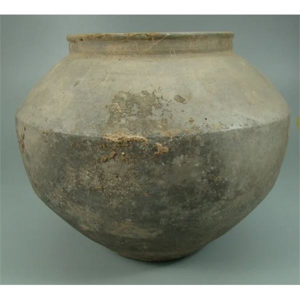 Antique Asian Chinese Han Dynasty Pottery Hu Jar