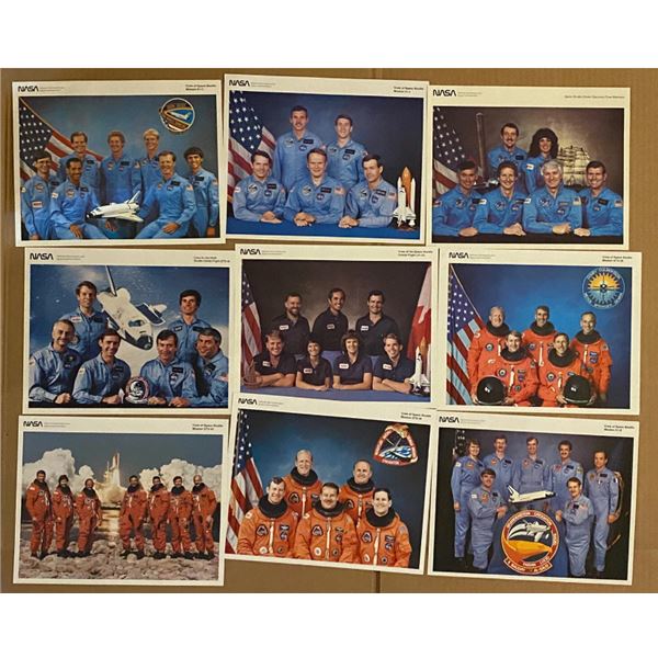 Vintage NASA astronaut mission space shuttle flight crew photos (9)