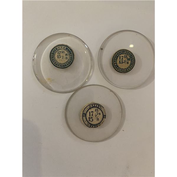 Antique watch pocket watch crystals (2)