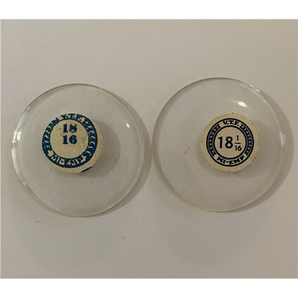 Antique watch pocket watch crystals (2)