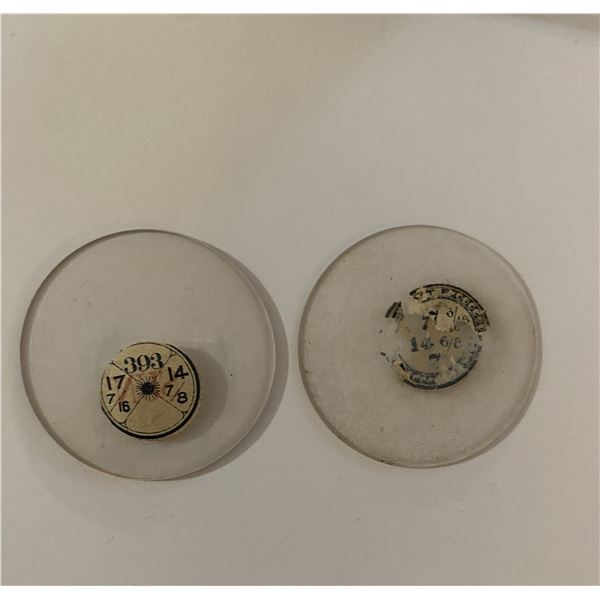 Antique watch pocket watch crystals (2)