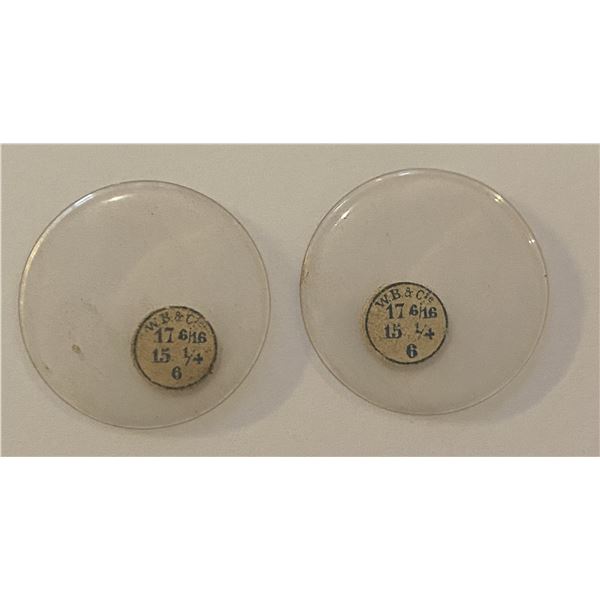 Antique watch pocket watch crystals (2)