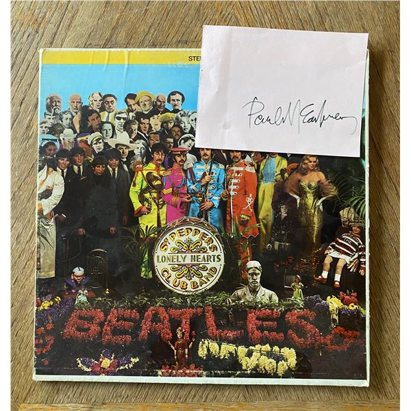 The Beatles 1st Press Sgt. Pepper Album with Paul Mcartney autograph