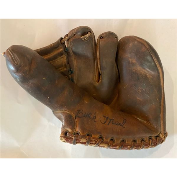 Buck O’Neil Autographed Antique Three Finger Spalding baseball glove