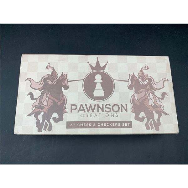Pawnson Creations Chess & Checkers Set