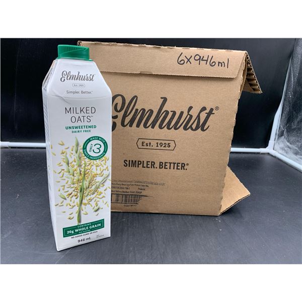 Elmhurst Milked Oats-Unsweetend (6 x 946ml)