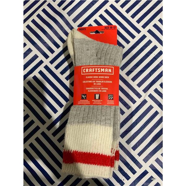 Craftsman Classic Wool Socks 3pk (size 10-13)