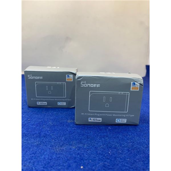 Sonoff Wi-Fi Smart Plug with Power Monitoring US Type (2ct)