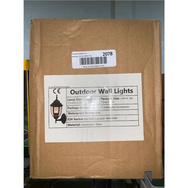 Outdoor Wall Lights Lamp Size 7.5" x 6.3" x 13.8"