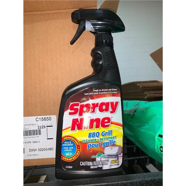 Spray Nine BBQ Grill Cleaner - CASE LOT OF 4 X 650ML