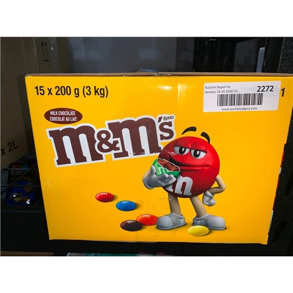 M&M Milk Chocolate CASE LOT 15 X 200G