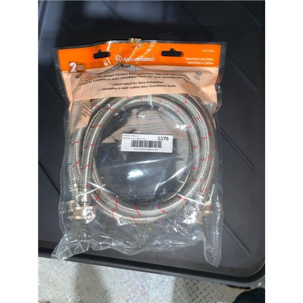 Aqua Dynamics Braided stainless Washing machine Hoses