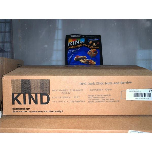 Kind Dark chocolate Nuts & Berries CASE LOT 8 X 113G