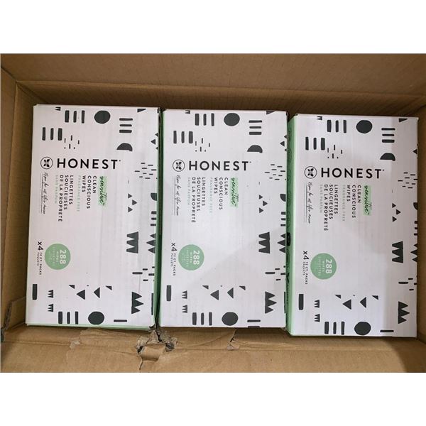 Honest Clean Conscious Wipes 3 x 288 wipes