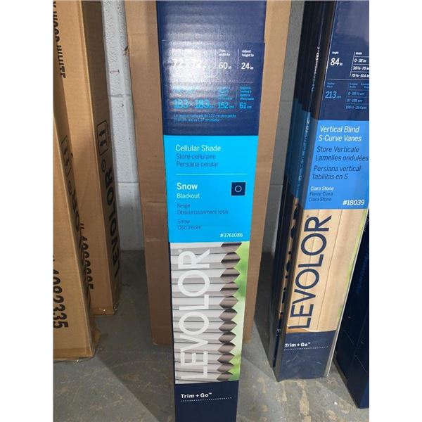 Levolor Snow Blackout Cellular Shade 72" x 72"