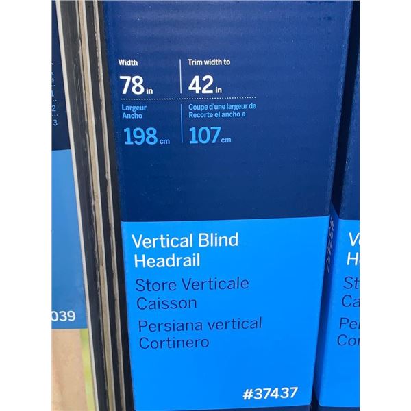 Levolor Vertical Blind Headrail 78" Width