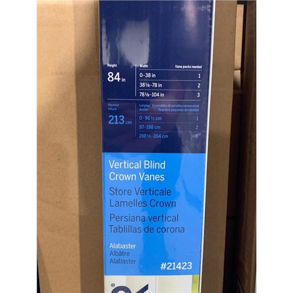 Levolor Vertical Blind Crown Vanes 84" Height