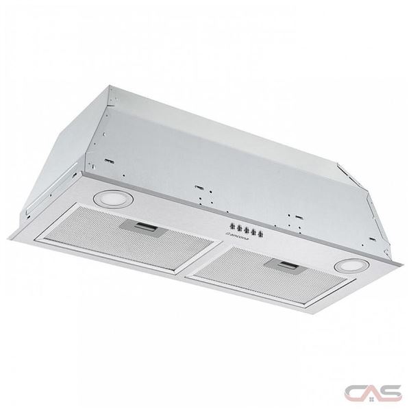 Ancona AN-1369 Cabinet Insert, 28" Exterior Width, 280 CFM, Outside / Ducting, LED, Dishwasher Safe