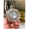 Image 3 : Hexagon Glass Jars Set of 30 NEW