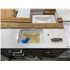 Image 2 : Grey Oak 4 Drawer Bathroom Vanity chrome handles 48 x 20 x 35 damage as pictured