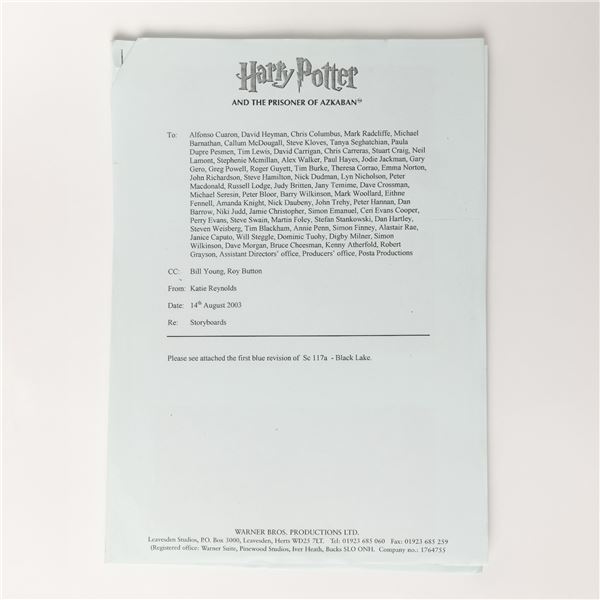 Harry Potter and the Half Blood Prince (2009) - Annotated Storyboard Collection