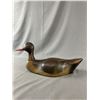 Image 2 : Vintage Hand Carved & Painted Wood Duck Decoy. Approx. 16" L