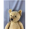 Image 2 : Vintage Straw Stuffed Jointed Bear w/ Button Eyes. Approx. 26" Tall