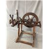 Image 1 : Vintage Wood Spinning Wheel. Approx. 25" L x 23" H. Nice Piece!