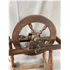 Image 2 : Vintage Wood Spinning Wheel. Approx. 25" L x 23" H. Nice Piece!