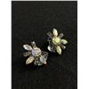 Image 1 : Quality Pair of 1940s "Austria" Rhinestone Earrings