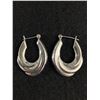 Image 1 : Vintage Hand Marked Su 925 Earrings, Sterling Silver Tested and Polished 1 1/4" Length