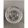 Image 2 : Vintage Signed Waterford Crystal Footed Bowl with Attached Undertray. Comeragh Pattern