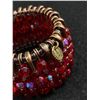 Image 2 : Fabulous Signed Clemence Heugel Paris Beaded Copper Bracelet