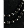 Image 2 : Vintage Hand Knotted Black Onyx Bead Necklace