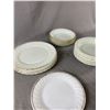 Image 2 : Lot Of Anchor-Hocking Oven Proof Bowls & Plates. Also 2 Teacups - 1 Handpainted, Occupied Japan & Ot