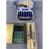 Image 1 : Vintage Lot - Sheffield England Carvers Set, GH Knife Set Made In Canada & SilverPride EPNSA Spoon S