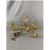 Image 1 : Vintage Crystal Delights, Gold Plated & Austrian Crystals. 6 Pcs. By Mascot USA