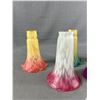 Image 2 : 5 Assorted Tulip Light Covers. Approx. 6" Long w/ 1 1/2" Base Opening