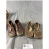 Image 2 : Vintage Doll & 2 Pairs Of Baby Shoes