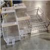 Image 2 : LOT OF PLEXI DISPNERS AND BULK FOOD BINS, AND WIRE  DISH RACKS