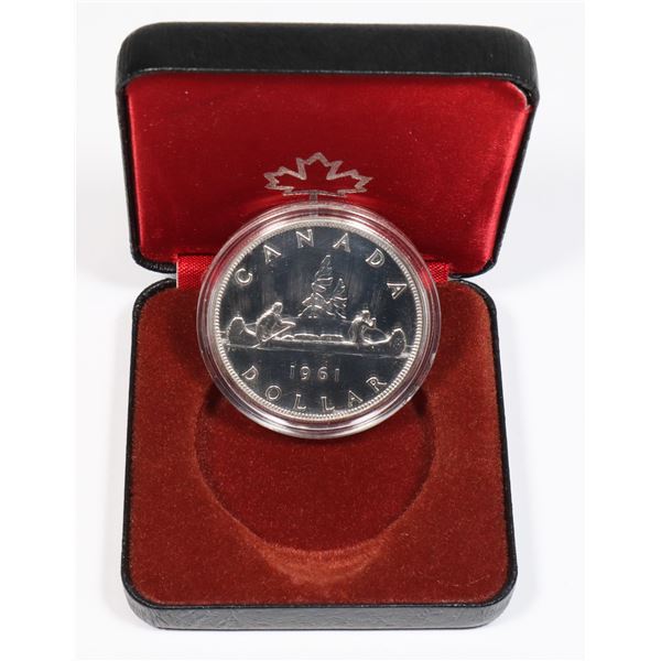 1961 CANADA SILVER DOLLAR (PROOF LIKE) IN CAPSULE