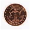 Image 1 : 1-OZ FINE COPPER ROUND LIBRA