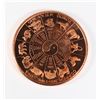 Image 2 : 1-OZ FINE COPPER ROUND LIBRA