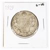Image 1 : 1929 CANADA 50 CENT G-VG COIN (80% SILVER)