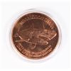 Image 1 : 1-OZ FINE COPPER MEGALODON SHARK ROUND IN CAPSULE