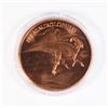 1-OZ FINE COPPER PARASAUROLOPHUS ROUND IN CAPSULE