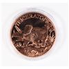 Image 1 : 1-OZ FINE COPPER TRICERATOPS ROUND IN CAPSULE